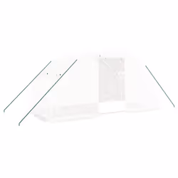 vidaXL Greenhouse Walk in Greenhouse Grow House with Steel Frame White 8 mÂ²
