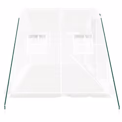 vidaXL Greenhouse Walk in Greenhouse Grow House with Steel Frame White 8 mÂ² - Additional view 4
