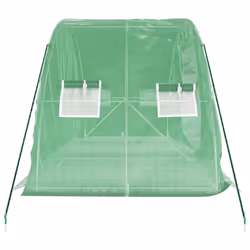 vidaXL Greenhouse Walk in Greenhouse Grow House with Steel Frame Green 10 mÂ² - Additional view 4