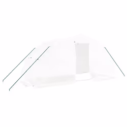 vidaXL Greenhouse Walk in Greenhouse Grow House with Steel Frame White 10 mÂ²