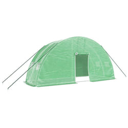 vidaXL Greenhouse Walk in Greenhouse Grow House with Steel Frame Green 12 mÂ²