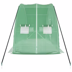 vidaXL Greenhouse Walk in Greenhouse Grow House with Steel Frame Green 12 mÂ² - Additional view 4