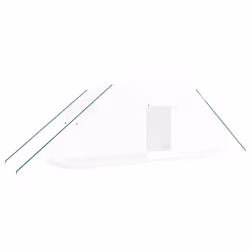 vidaXL Greenhouse Walk in Greenhouse Grow House with Steel Frame White 12 m²