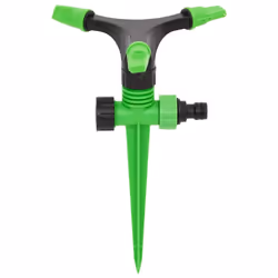 vidaXL Rotating Sprinklers Garden Sprinklers 6 pcs Green and Black ABS and PP