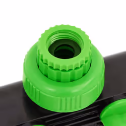 vidaXL 4-Way Tap Adaptor Hose Tap Adaptor Connector Green and Black ABS and PP