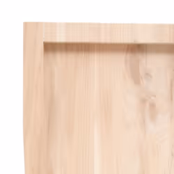 vidaXL Wall Shelf Wooden Floating Shelf Display Shelf Treated Solid Wood Oak - brown, 60 x 40 x 4 cm - Additional view 5