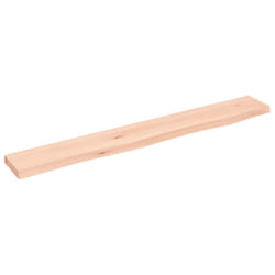 vidaXL Wall Shelf Wooden Floating Shelf Display Shelf Treated Solid Wood Oak - brown, 80 x 10 x 2 cm