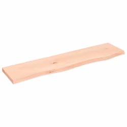 vidaXL Wall Shelf Wooden Floating Shelf Display Shelf Treated Solid Wood Oak - brown, 80 x 20 x 2 cm