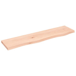 vidaXL Wall Shelf Wooden Floating Shelf Display Shelf Treated Solid Wood Oak - brown, 80 x 20 x 2 cm