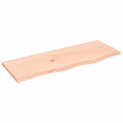 vidaXL Wall Shelf Wooden Floating Shelf Display Shelf Treated Solid Wood Oak - brown, 80 x 30 x 2 cm