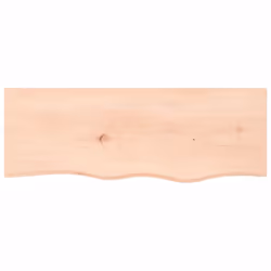 vidaXL Wall Shelf Wooden Floating Shelf Display Shelf Treated Solid Wood Oak - brown, 80 x 30 x 2 cm