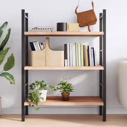 vidaXL Wall Shelf Wooden Floating Shelf Display Shelf Treated Solid Wood Oak - brown, 80 x 50 x 2 cm - Additional view 2