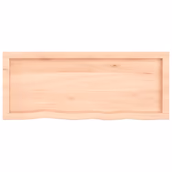 vidaXL Wall Shelf Wooden Floating Shelf Display Shelf Treated Solid Wood Oak - brown, 100 x 40 x 4 cm - Additional view 2