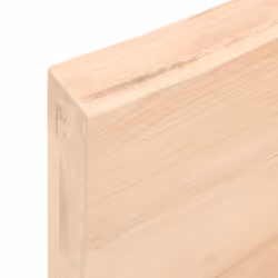 vidaXL Wall Shelf Wooden Floating Shelf Display Shelf Treated Solid Wood Oak - brown, 100 x 50 x 6 cm - Additional view 6
