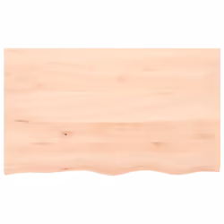 vidaXL Wall Shelf Wooden Floating Shelf Display Shelf Treated Solid Wood Oak - brown, 100 x 60 x 2 cm - Additional view 2