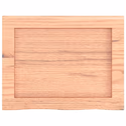 vidaXL Wall Shelf Wooden Floating Shelf Display Shelf Treated Solid Wood Oak - light brown, 40 x 30 x 6 cm - Additional view 4