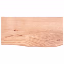 vidaXL Wall Shelf Wooden Floating Shelf Display Shelf Treated Solid Wood Oak - light brown, 60 x 30 x 4 cm - Additional view 2