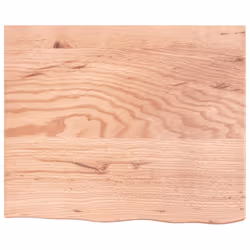 vidaXL Wall Shelf Wooden Floating Shelf Display Shelf Treated Solid Wood Oak - light brown, 60 x 50 x 6 cm - Additional view 2