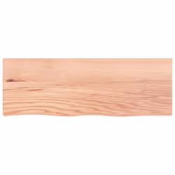 vidaXL Wall Shelf Wooden Floating Shelf Display Shelf Treated Solid Wood Oak - light brown, 80 x 30 x 2 cm - Additional view 2