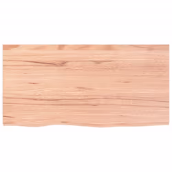 vidaXL Wall Shelf Wooden Floating Shelf Display Shelf Treated Solid Wood Oak - light brown, 80 x 40 x 2 cm - Additional view 2