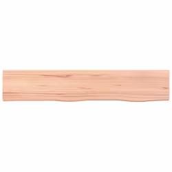 vidaXL Wall Shelf Wooden Floating Shelf Display Shelf Treated Solid Wood Oak - light brown, 100 x 20 x 4 cm - Additional view 2