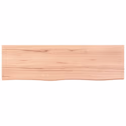 vidaXL Wall Shelf Wooden Floating Shelf Display Shelf Treated Solid Wood Oak - light brown, 100 x 30 x 2 cm - Additional view 2