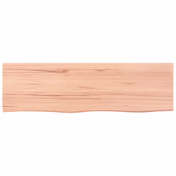 vidaXL Wall Shelf Wooden Floating Shelf Display Shelf Treated Solid Wood Oak - light brown, 100 x 30 x 4 cm - Additional view 2