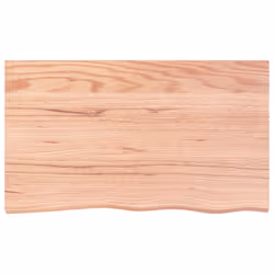 vidaXL Wall Shelf Wooden Floating Shelf Display Shelf Treated Solid Wood Oak - light brown, 100 x 60 x 2 cm - Additional view 2