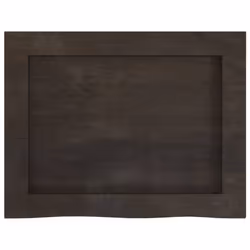 vidaXL Wall Shelf Wooden Floating Shelf Display Shelf Treated Solid Wood Oak - dark grey, 40 x 30 x 6 cm - Additional view 4