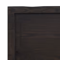 vidaXL Wall Shelf Wooden Floating Shelf Display Shelf Treated Solid Wood Oak - dark grey, 40 x 30 x 6 cm - Additional view 6