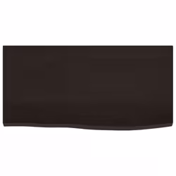 vidaXL Wall Shelf Wooden Floating Shelf Display Shelf Treated Solid Wood Oak - dark grey, 60 x 30 x 2 cm - Additional view 2