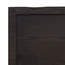 vidaXL Wall Shelf Wooden Floating Shelf Display Shelf Treated Solid Wood Oak - dark grey, 80 x 60 x 4 cm - Additional view 5