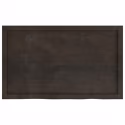vidaXL Wall Shelf Wooden Floating Shelf Display Shelf Treated Solid Wood Oak - dark grey, 100 x 60 x 6 cm - Additional view 4