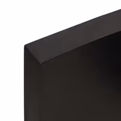 vidaXL Wall Shelf Wooden Floating Shelf Display Shelf Treated Solid Wood Oak - dark grey, 100 x 60 x 6 cm - Additional view 7
