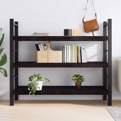 vidaXL Wall Shelf Wooden Floating Shelf Display Shelf Treated Solid Wood Oak - 140 x 50 x 6 cm