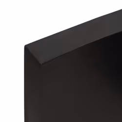 vidaXL Table Top Wooden Desk Top for Table Treated Solid Wood Oak Live Edge - dark grey, 60 x 50 x 6 cm - Additional view 6