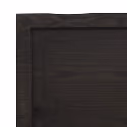 vidaXL Table Top Wooden Desk Top for Table Treated Solid Wood Oak Live Edge - dark grey, 80 x 40 x 4 cm - Additional view 5