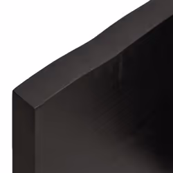 vidaXL Table Top Wooden Desk Top for Table Treated Solid Wood Oak Live Edge - dark grey, 80 x 40 x 4 cm - Additional view 6