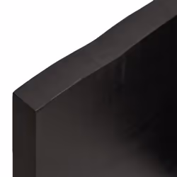 vidaXL Table Top Wooden Desk Top for Table Treated Solid Wood Oak Live Edge - dark grey, 100 x 40 x 4 cm - Additional view 6