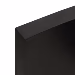 vidaXL Table Top Wooden Desk Top for Table Treated Solid Wood Oak Live Edge - dark grey, 100 x 50 x 6 cm - Additional view 6