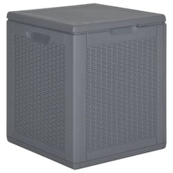 vidaXL Garden Storage Box Outdoor Storage Box Patio Chest Case Box PP Rattan - 90 L