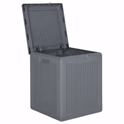 vidaXL Garden Storage Box Outdoor Storage Box Patio Chest Case Box PP Rattan - 90 L