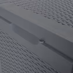 vidaXL Garden Storage Box Outdoor Storage Box Patio Chest Case Box PP Rattan - 90 L - Additional view 5