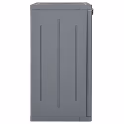 vidaXL Garden Storage Cabinet Outdoor Organiser Storage Cabinet PP Rattan - 2 shelves