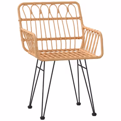 vidaXL 7 Piece Garden Dining Set Poly Rattan - Additional view 4