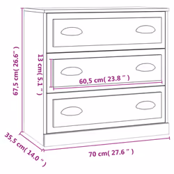 vidaXL Sideboards Storage Cabinet Cupboard Highboard 2 pcs Engineered Wood - high gloss white - Additional view 6