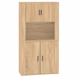 vidaXL Highboard Sonoma Oak Engineered Wood Cupboard Sideboard Storage Cabinet