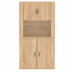 vidaXL Highboard Sonoma Oak Engineered Wood Cupboard Sideboard Storage Cabinet - Additional view 7