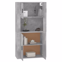 vidaXL Highboard Concrete Grey Engineered Wood Cupboard Sideboard Cabinet - Additional view 6