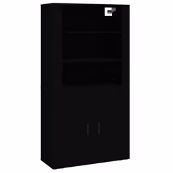vidaXL Highboard Engineered Wood Sideboard Home Storage Cabinet Multi Colours - black